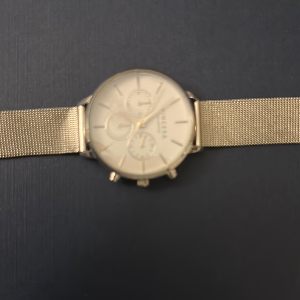 Gold Mesh Strap Watch